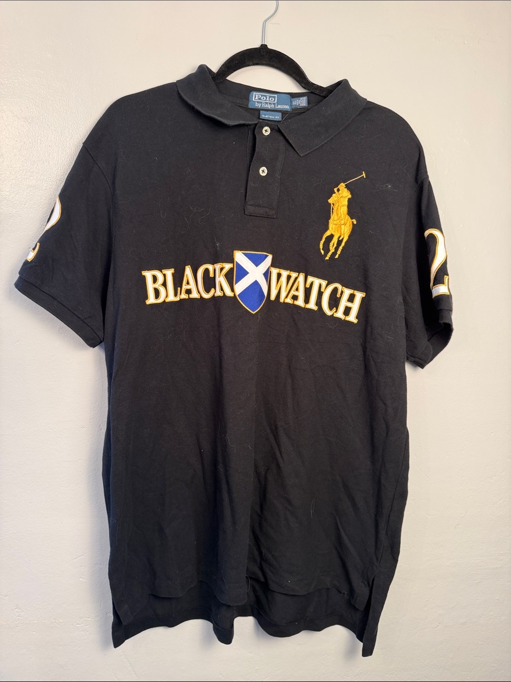 Polo Ralph Lauren Black Watch Men’s Polo Shirt Custom Fit Scotland 2 X-Large